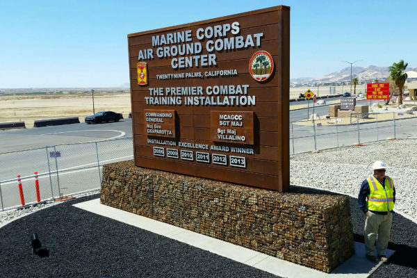 Marine Corps Monument Sign
