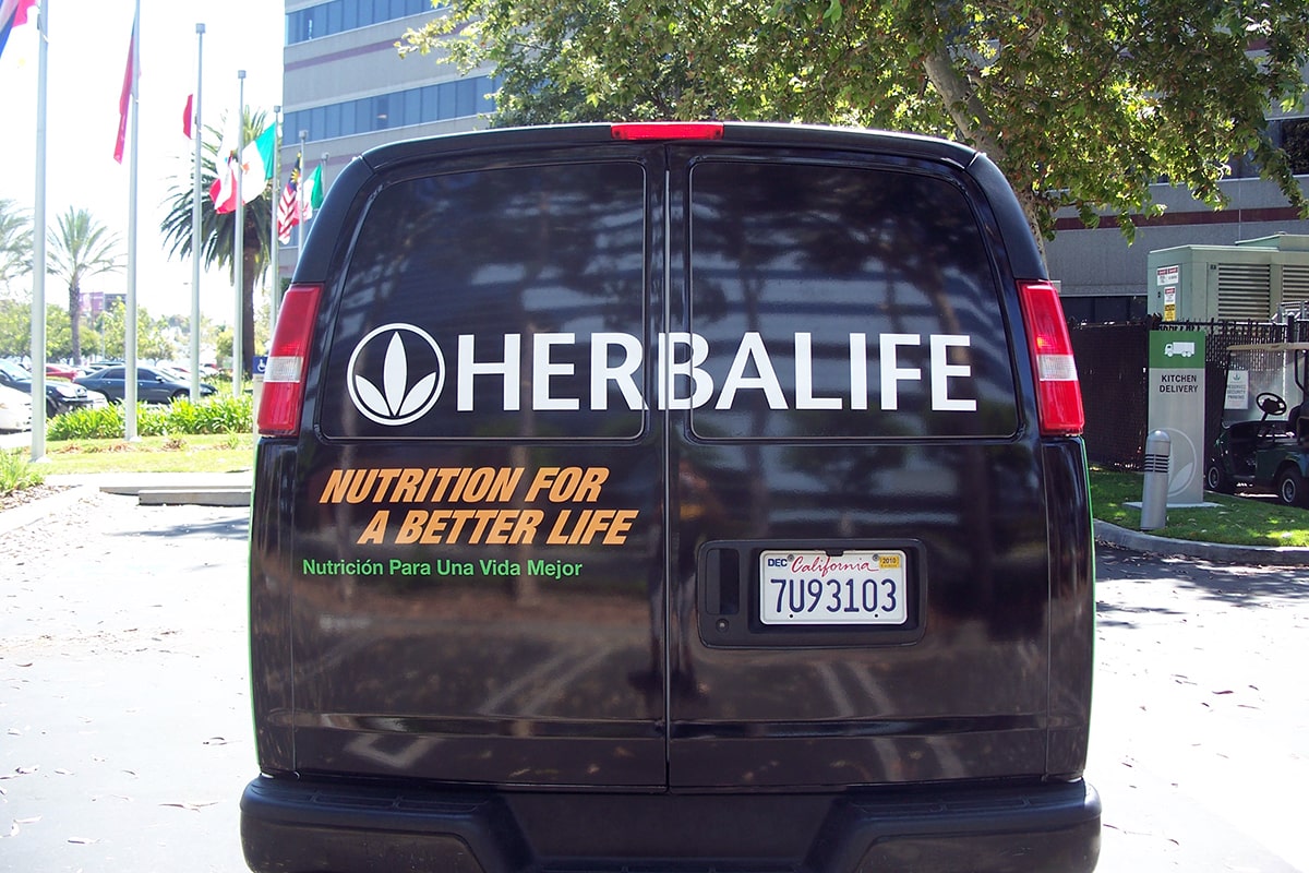 Herbalife branded car